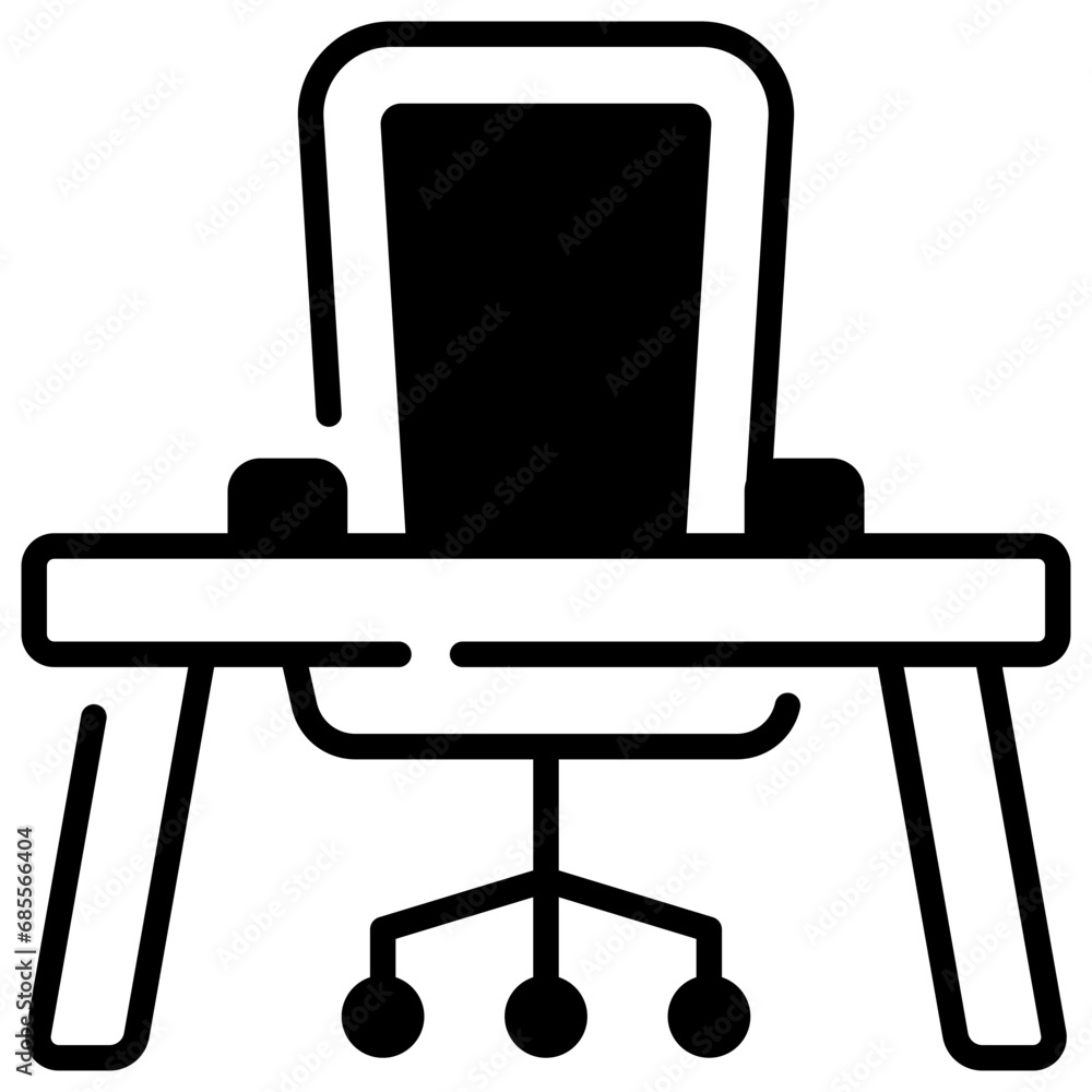 Office Desk Icon Office Desk Icon
