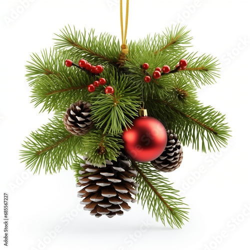 Christmas branch of a pine © GoldenBoy
