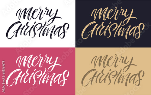 New year holiday greeting card. Merry Christmas and happy new year - cute postcard. Lettering label for poster, banner, web, sale, t-shirt design. 2024