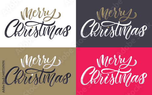 New year holiday greeting card. Merry Christmas and happy new year - cute postcard. Lettering label for poster, banner, web, sale, t-shirt design. 2024