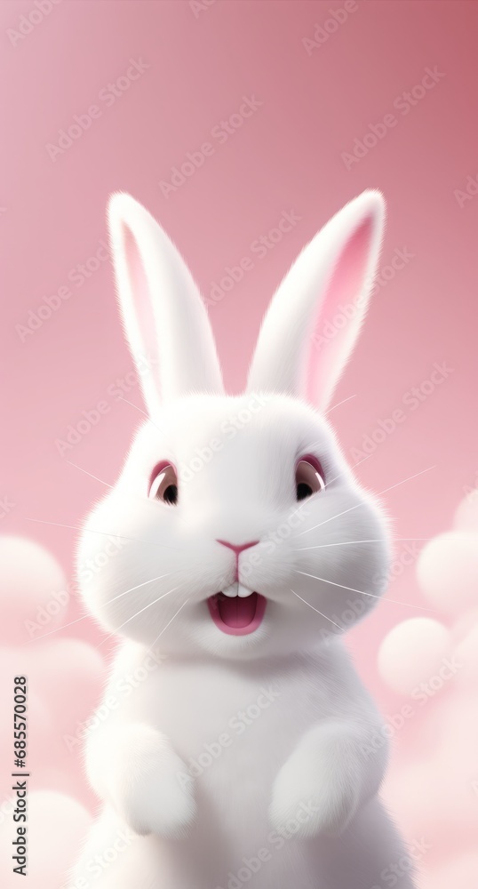 Bunny Delight. Soft Animated Charms. Charming Character Illustrations.
