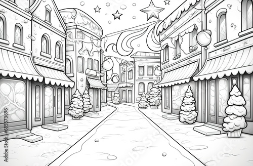 Coloring Pages of Christmas City Celebration