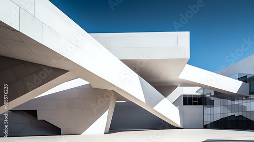 Abstract angles in modern architecture