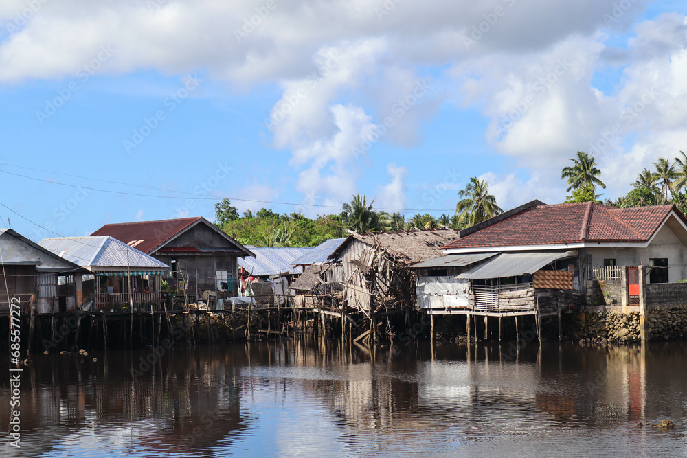 Floating houses between the Philippines Archipelago Floating houses between the Philippines Archipelago
