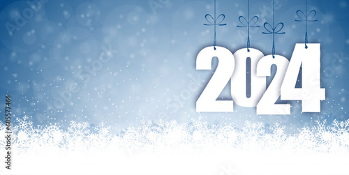 snow fall background for christmas and New Year 2024