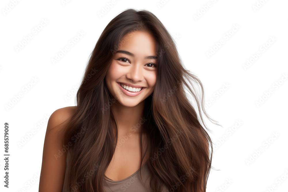 Natural Woman with a Bright Smile and Flowing Hair Natural Woman with a Bright Smile and Flowing Hair