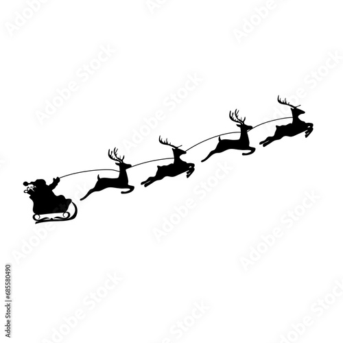 Christmas Santa Flying