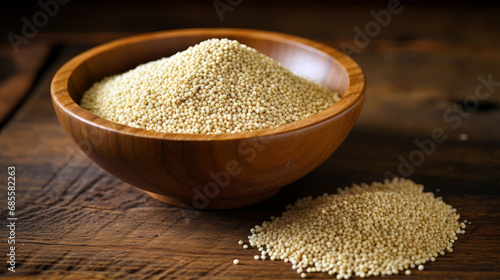 bowl of uncooked pearl couscous