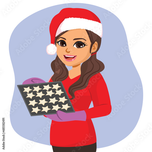 Young adult female Chef Hol...
