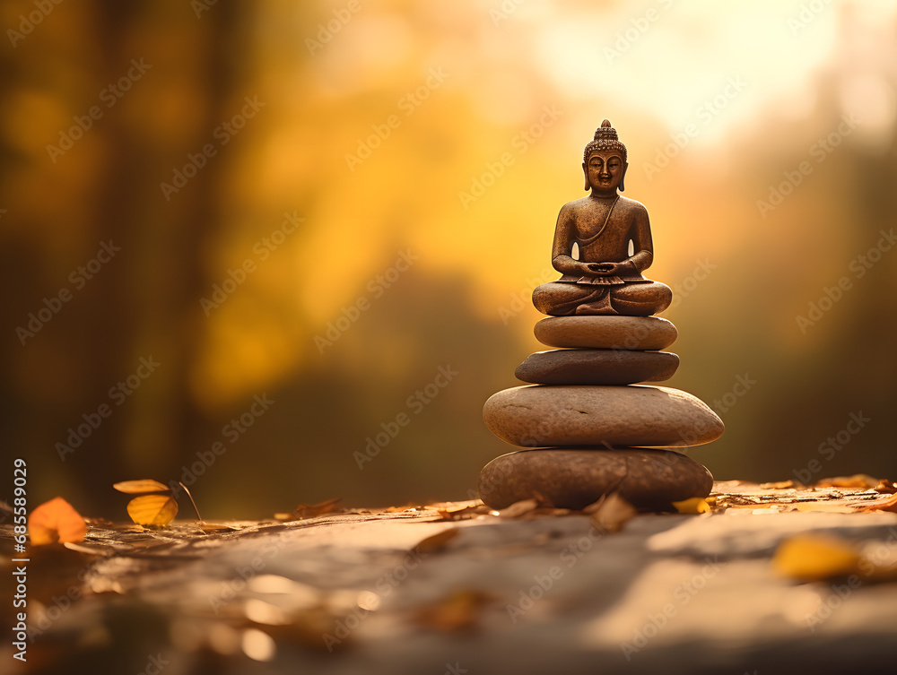 Obraz premium Tranquil Escapes: Nature Therapy for Mental Health | Generative AI 