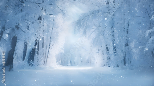 Enchanted Winter Scenery: Capturing Snowy Beauty   Generative AI  © Lennart