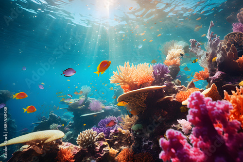 Coral Reef Secrets Revealed: A Marine Wonderland   Generative AI  © Lennart