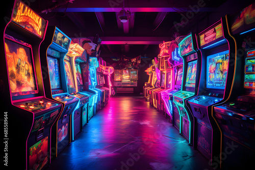 Arcade Wonderland: Embracing Classic Gaming Vibes | Generative AI 