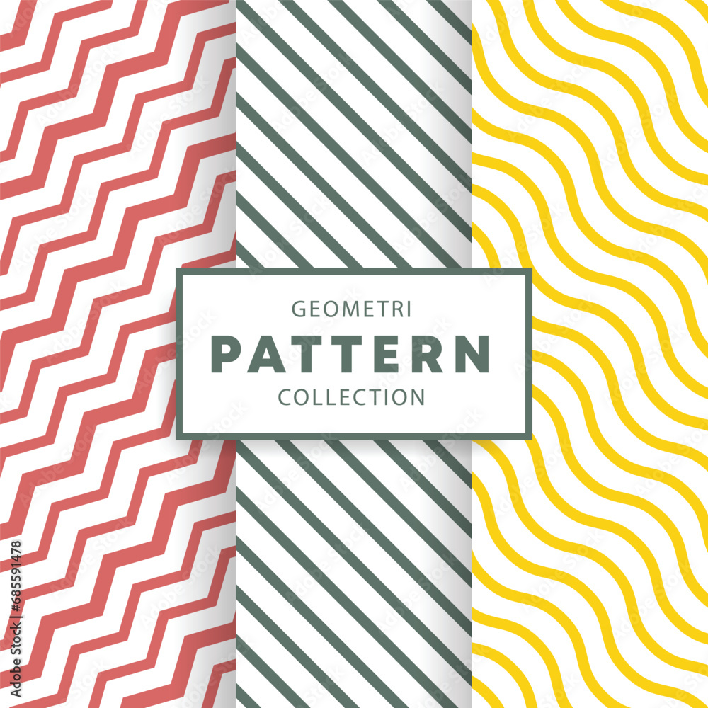 Obraz premium geometri pattern collection
