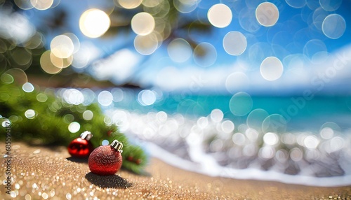 Christmas season on the Beach in the Pacific