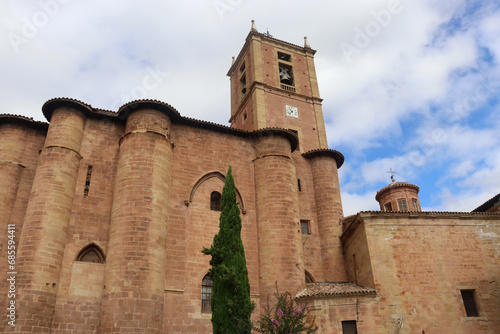 Facade of the Monastery of Santa Maria La Real in Najera (La Rioja) photo