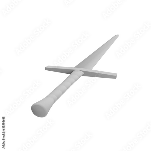 sword isolated on white background
