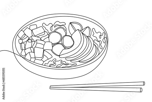 Poke. Hasi. One line