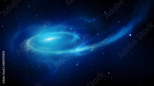 Blue spiral galaxy background,PPT background