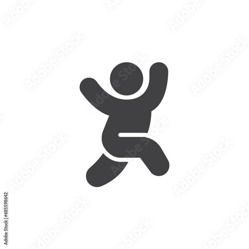 Dancing person vector icon