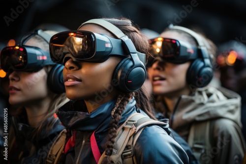 Thought connected vr gaming exploring emotions in real time, futurism image photo