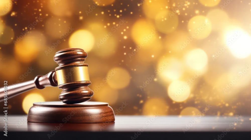 Gavel in Bokeh Effects Gavel in Bokeh Effects