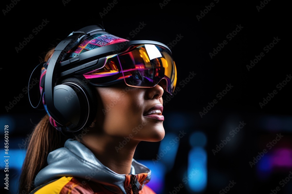 Ar glasses revolutionize professional networking at virtual conference, futurism image Ar glasses revolutionize professional networking at virtual conference, futurism image
