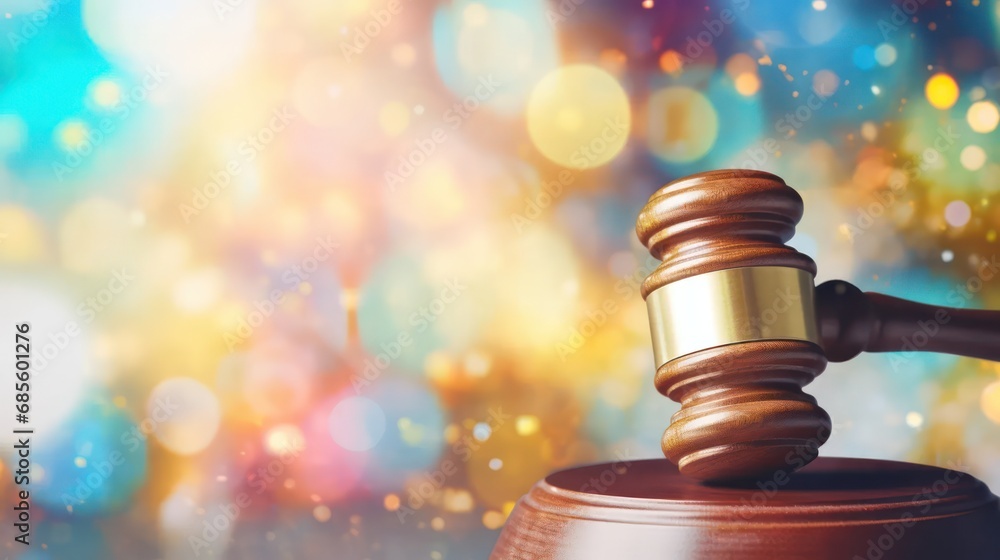 Gavel in Bokeh Effects Gavel in Bokeh Effects