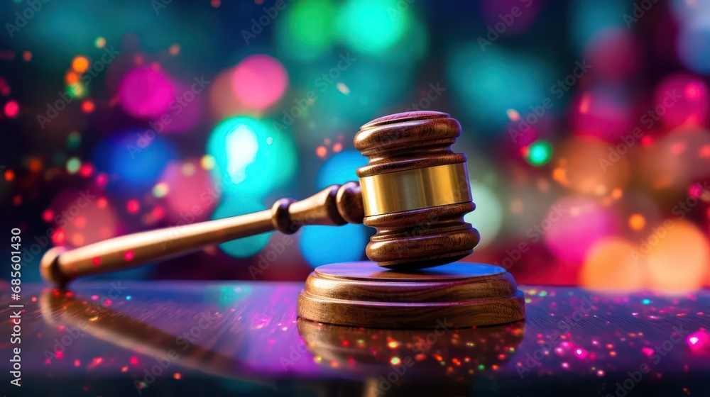 Gavel in Bokeh Effects Gavel in Bokeh Effects