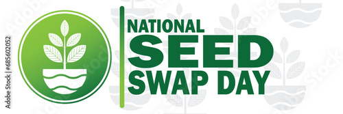 National Seed Swap Day .Vector illustration. Modern Background for poster, banner, greeting card.