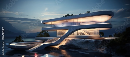 modern future house building architecture