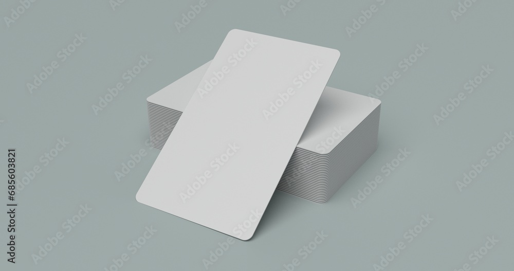 Simple Blank rendering of business card images for mockup Simple Blank rendering of business card images for mockup