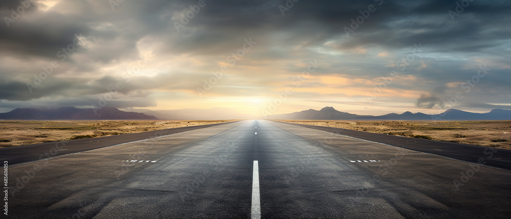 The road runway