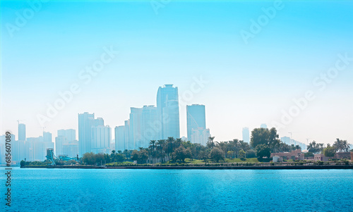 The panorama of Sharjah and man-made lake, Sharjah © Dasha Petrenko