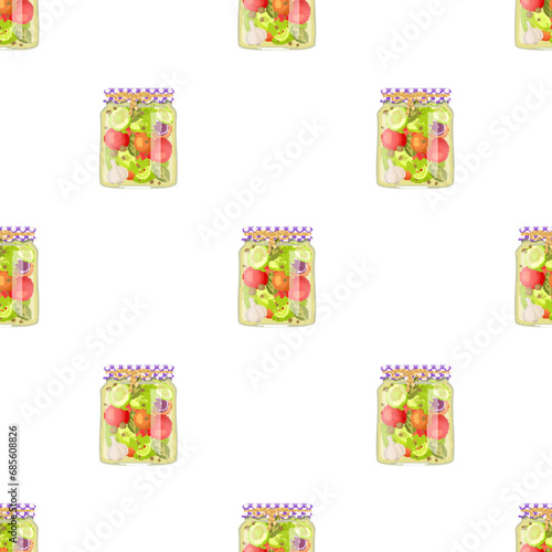 Canning vector illustration. The pantry, treasure trove foodstuff, each container preserving culinary tale Preserve essence each season with age-old canning concept Conserved delights in containers