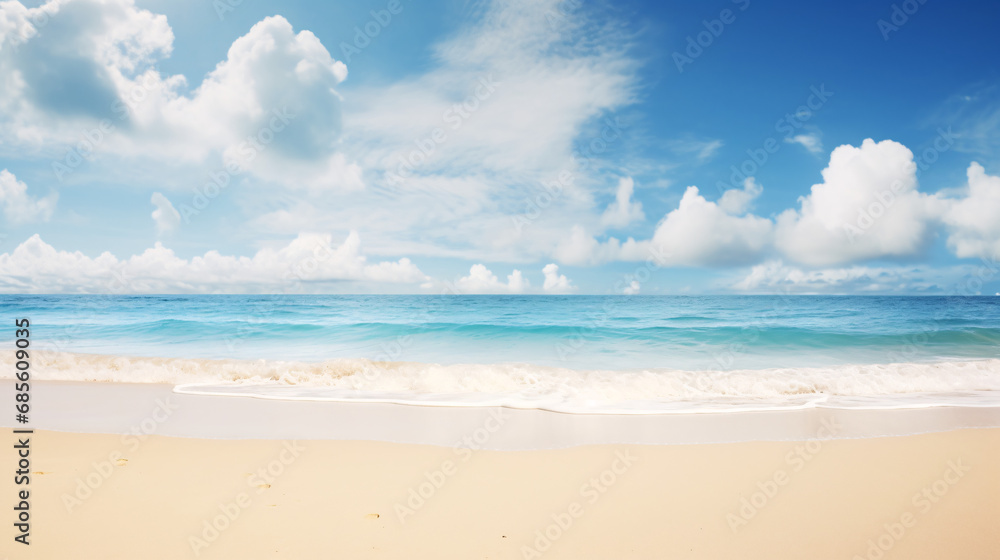 Seaside Serenity Upper View Beach Background Image.
