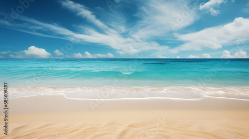 Seaside Serenity Upper View Beach Background Image.