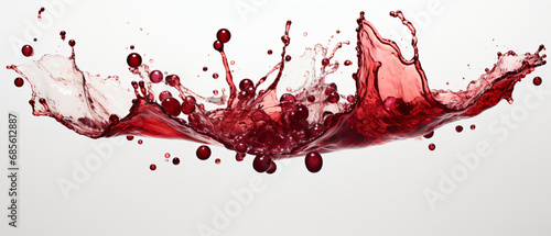 Delicious red wine splash
