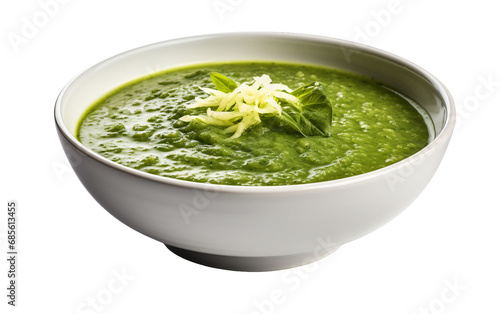 Culinary Greens Caldo On Isolated Background