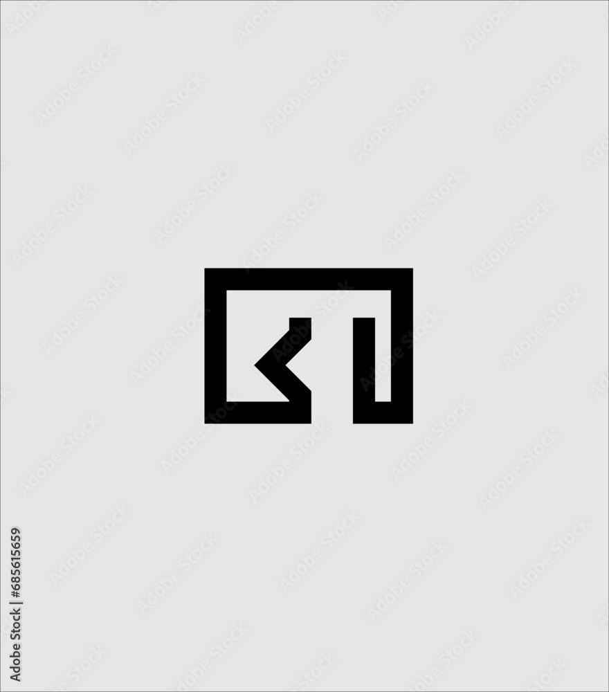 Alphabet letters Initials Monogram logo GK Alphabet letters Initials Monogram logo GK