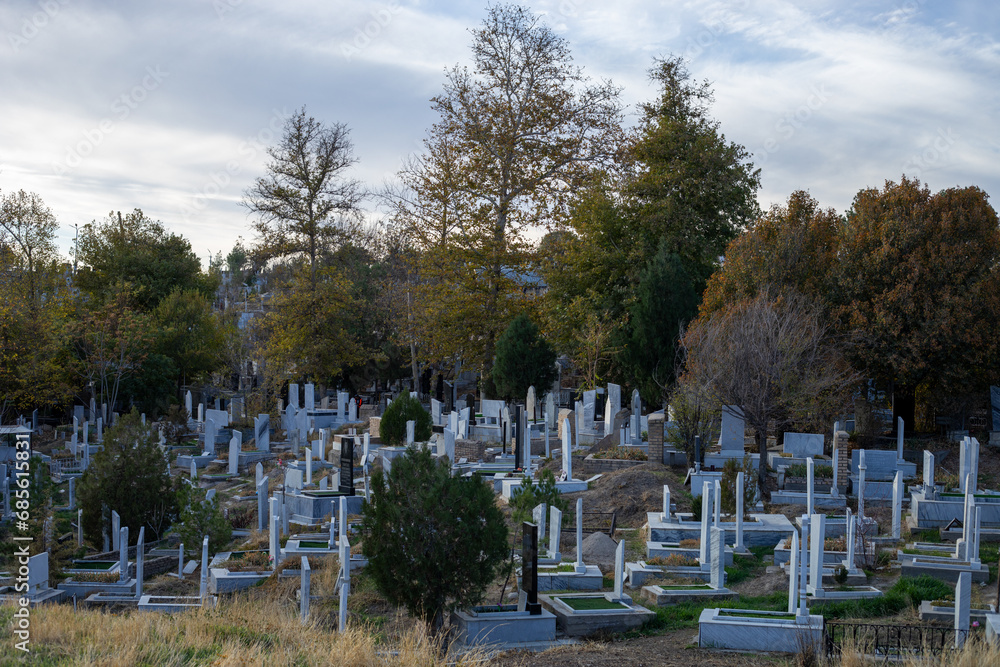 old graveyard in the Silk Road of Uzbekistan Samarkand old graveyard in the Silk Road of Uzbekistan Samarkand