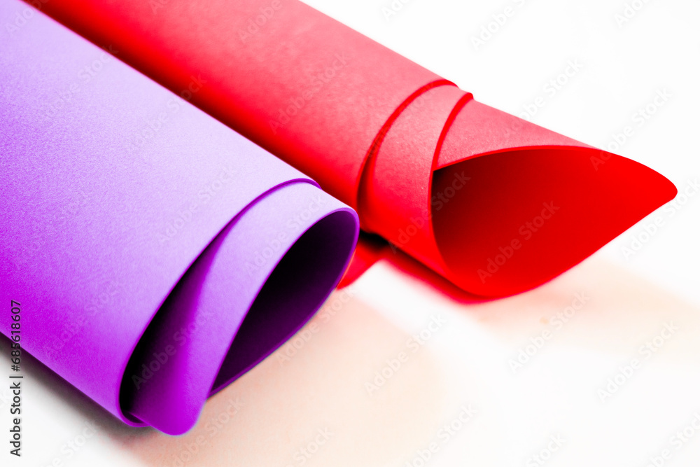 3d rendering blue yoga mat rolled on white background 3d rendering blue yoga mat rolled on white background