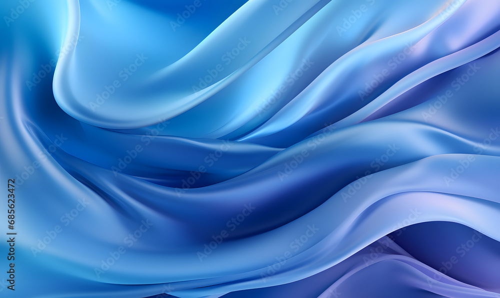 free blue silk backdrop vector graphic art, in the style of ethereal abstracts, close-up, photorealistic compositions