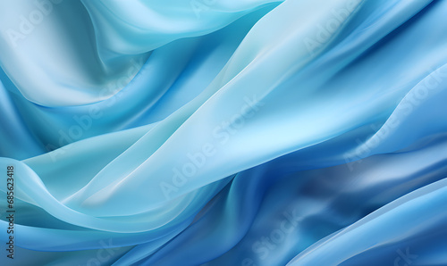 an abstract iridescent blue silk fabric, photobashing, dreamy and romantic compositions, calm and serene beauty
