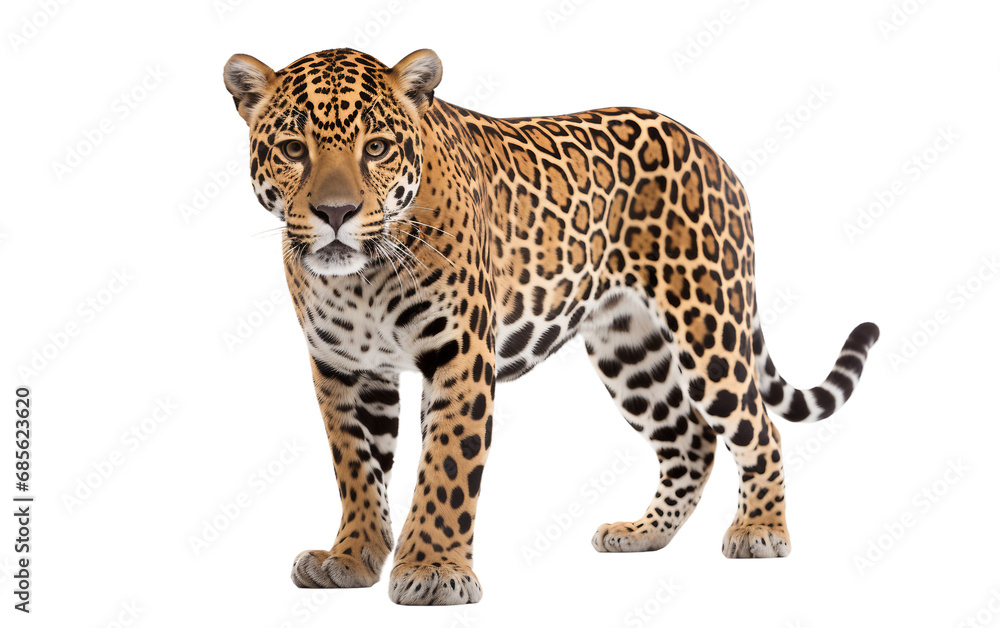 Fototapeta premium Jaguar Portrait On Transparent Background