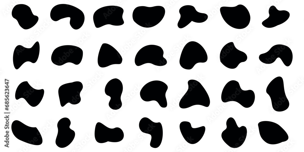 Collection of organic blob shapes.
Form organic amoeba clumps. Collection of irregular round stain shape graphic elements. Collection of abstract liquid elements Collection of organic blob shapes.
Form organic amoeba clumps. Collection of irregular round stain shape graphic elements. Collection of abstract liquid elements