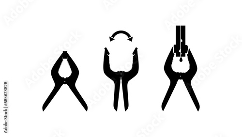 Spring Clamp, process of gluing massive things