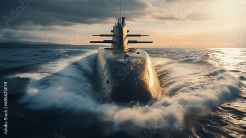 Submarinos en alta mar photo