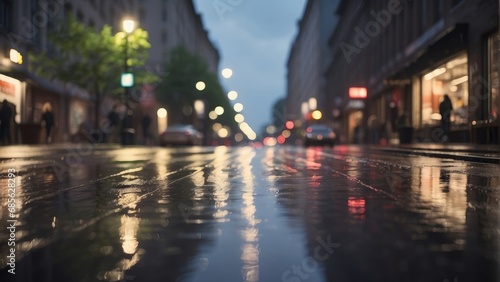 night view of the city street photo © ahmudz