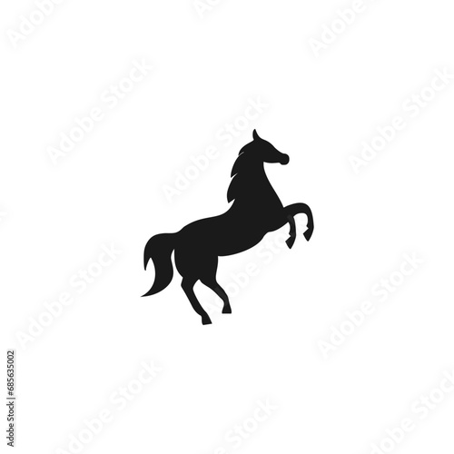 Horse icon. Horse brand logo design  isolated on white background 